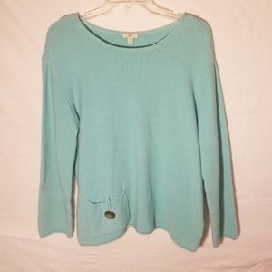 J. jill baby blue sweater